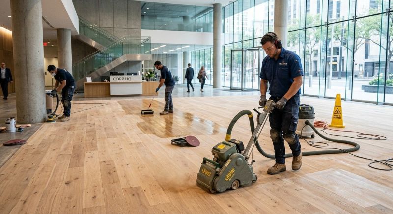 Our team working on Flooring Service projects in Paramus, NJ