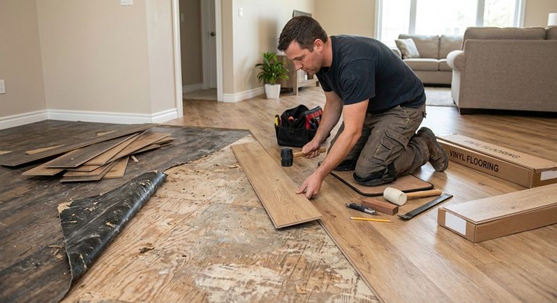 Vinyl Plank Floor Installation in Paramus, NJ